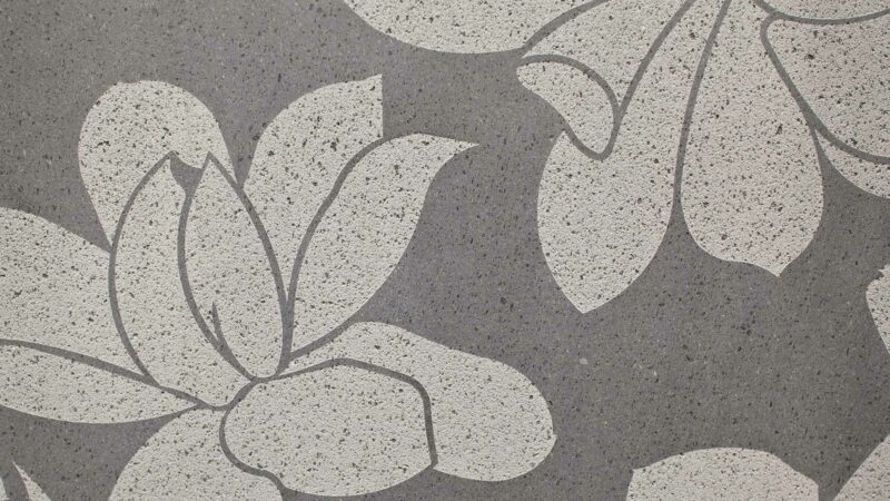 Lava Stone Magnolia Design