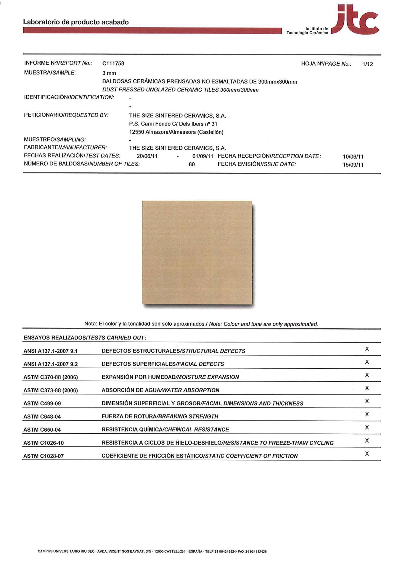 Technische Datenblätter