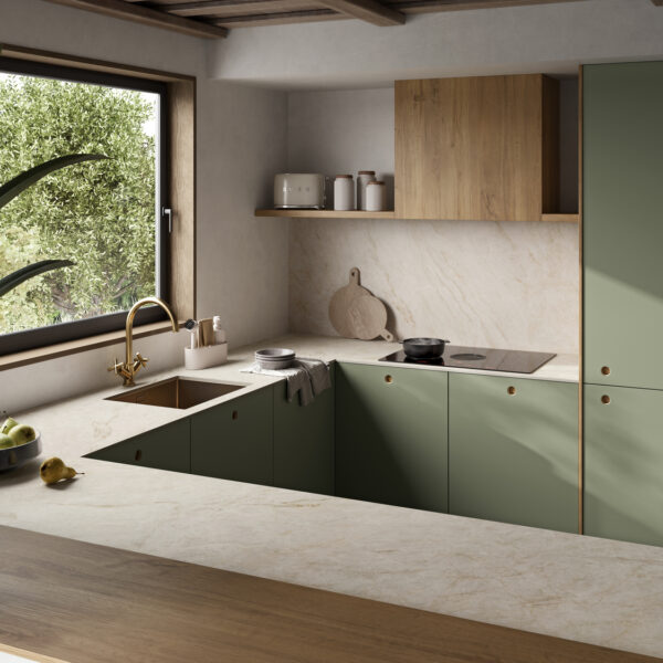 Neolith taj mahal kitchen