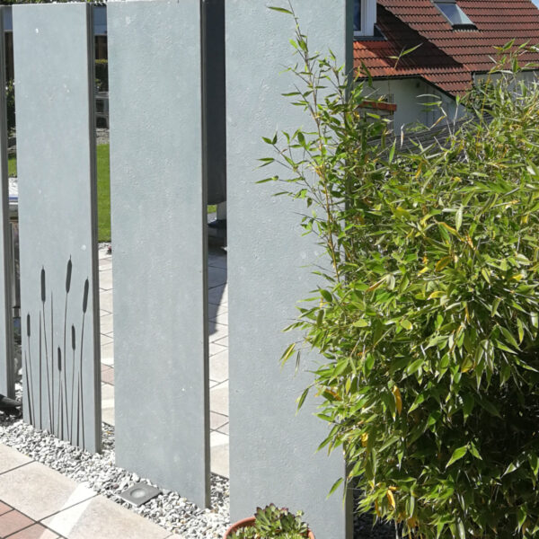 Schulte naturstein anroechter stein sichtschutzstelen